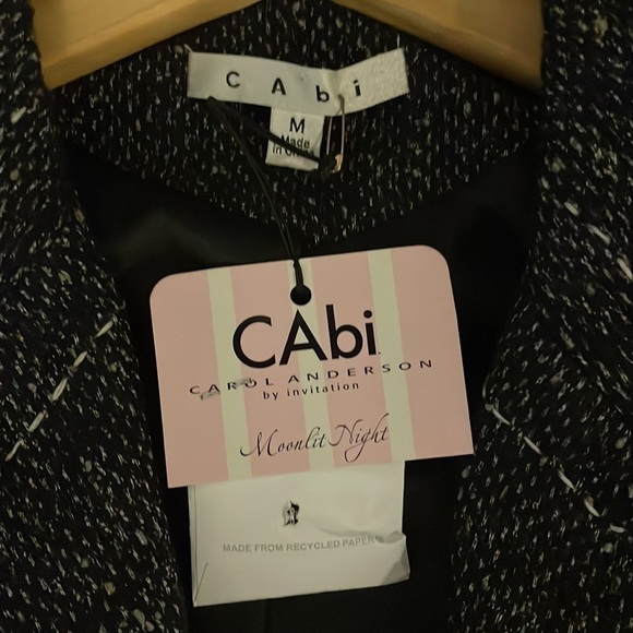 CAbi wool blend tweed gray peacoat medium NWT - Picture 3 of 7